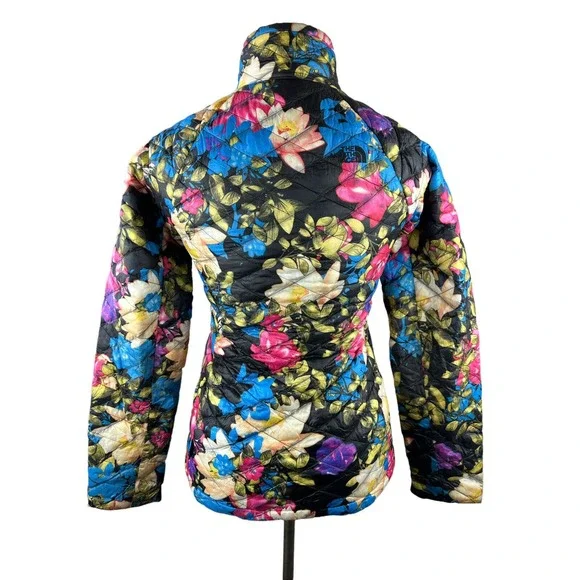 The North Face Floral Lotus Jacket Quilted Thermoball Puffer Full Zip Size Small - Picture 13 of 14